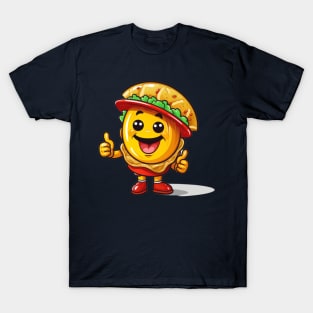 kawaii Taco cehees T-Shirt cute potatofood funny T-Shirt